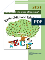 Pre-School "As Place of Learning": Pallabi Das Book-1 Early Childhood Education