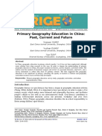 Primary Geography Education in China - Past, Current and Future