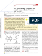 Oxygen-Induced Doping of Spiro-Meotad in Solid-State Dye-Sensitized Solar Cells and Its Impact On Device Performance