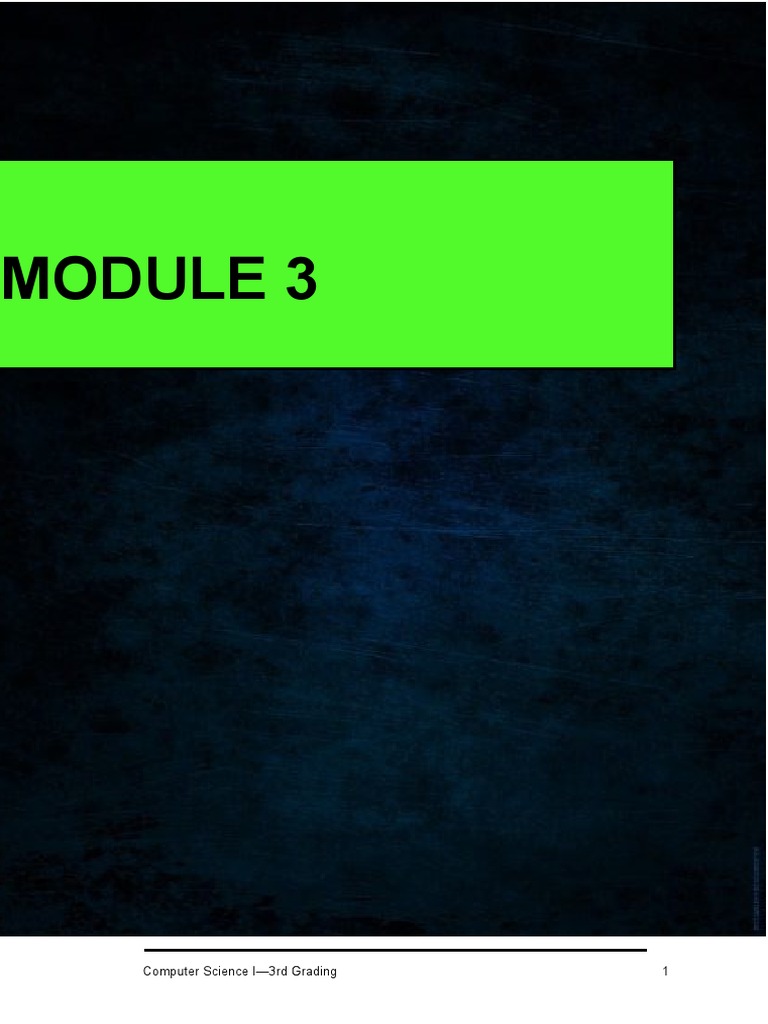 COM SCI Modules 3 and 4 | PDF | Spreadsheet | Microsoft Excel