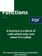 Week 13 - 14 - C++ Functions