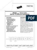 PCM1710U: Features Description