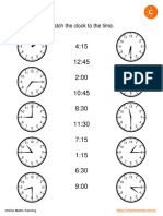 Match clocks to times