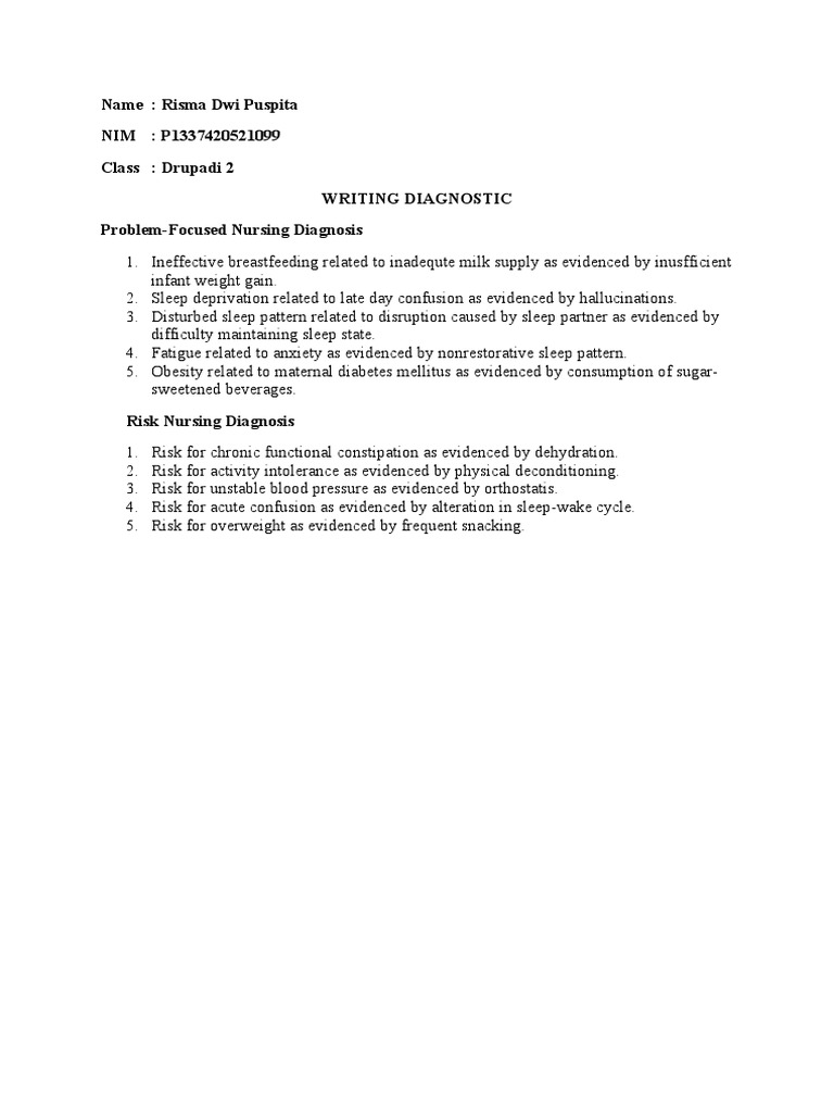 099 - Risma Dwi Puspita - Writing Diagnostic | PDF | Self-Improvement ...