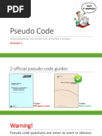 Pseudo Code: Programming On Paper For Ib Paper 1 Exams