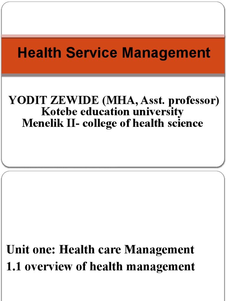 Overview of Health Care Managment | Download Free PDF | Expert | Leadership