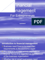 Financial Management: For Entrepreneurs