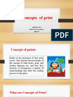 Concepts of Print: Sarah M. Pili District ELLN Coordinator Bago E/S