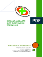 Rencana Anggaran Alat Elektromedis TAHUN 2019