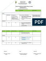 Weekly Home Learning Plan For Modular Distance Learning Hairdressing Ii