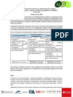 5th On /off International Conference in Marketing Decision Making