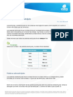Acentuación en Español: Método SEGA | PDF | Palabra | Sílaba