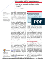 How To Interpret An Echocardiography Report (For The Non-Imager) ?