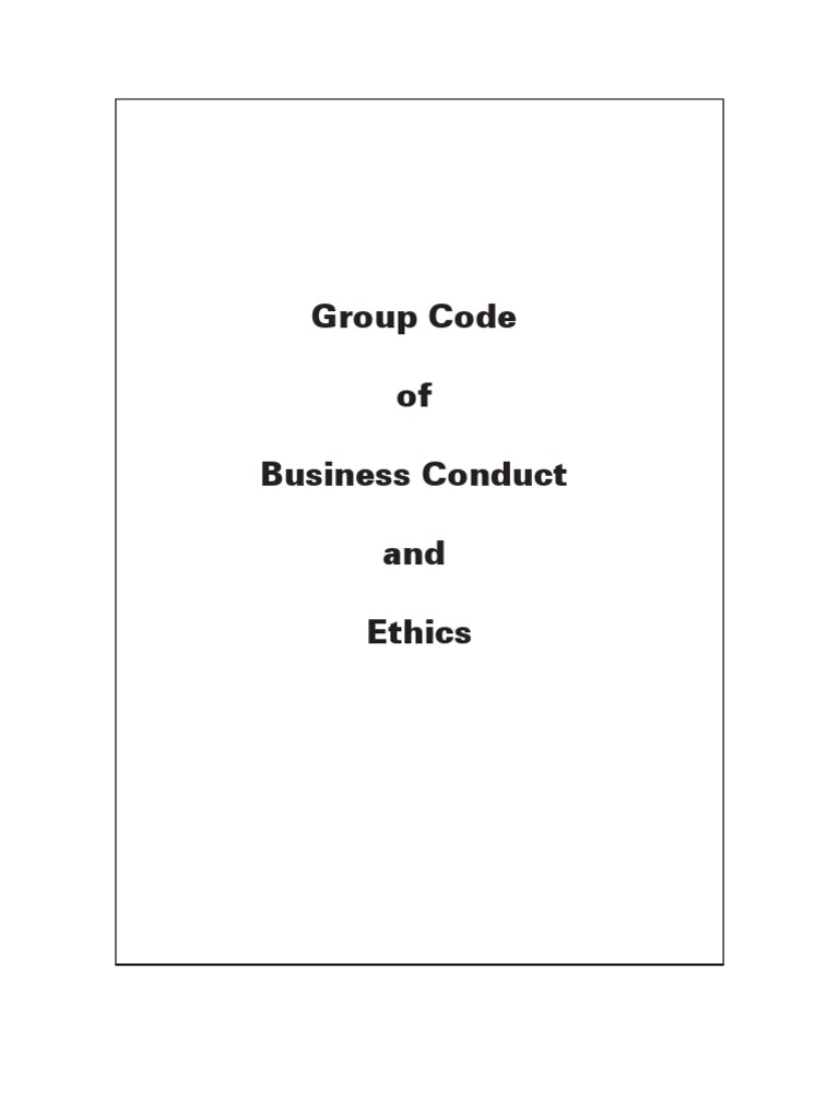 Code of Business Conduct Ethics | PDF | Money Laundering | Bribery