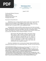 Ron Johnson Letter To DOJ IG Horowitz - Hunter Biden - August 2022
