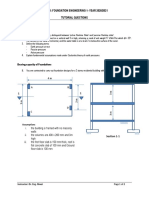 Ecv 403: Foundation Engineering 1-Year 2020/2021 Tutorial Questions