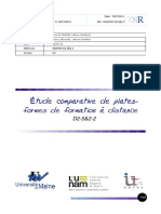 Étude Comparative de Plates Formes de Formation À Distance