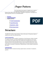 Question Paper Pattern Structure and Sample Questions