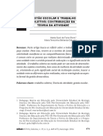 SFORNI, Marta GALUCH, Terezinha GESTÃO ESCOLAR E TRABALHO COLETIVO