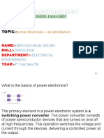 Power Electronics - An Introduction: Topic