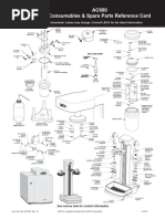 AC600 Consumables & Spare Parts Reference Card: For The Latest Information. Leco