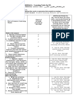 MODULE 3: Learning Tasks For DL: Supplying Other Words or Expressions That Complete An Analogy