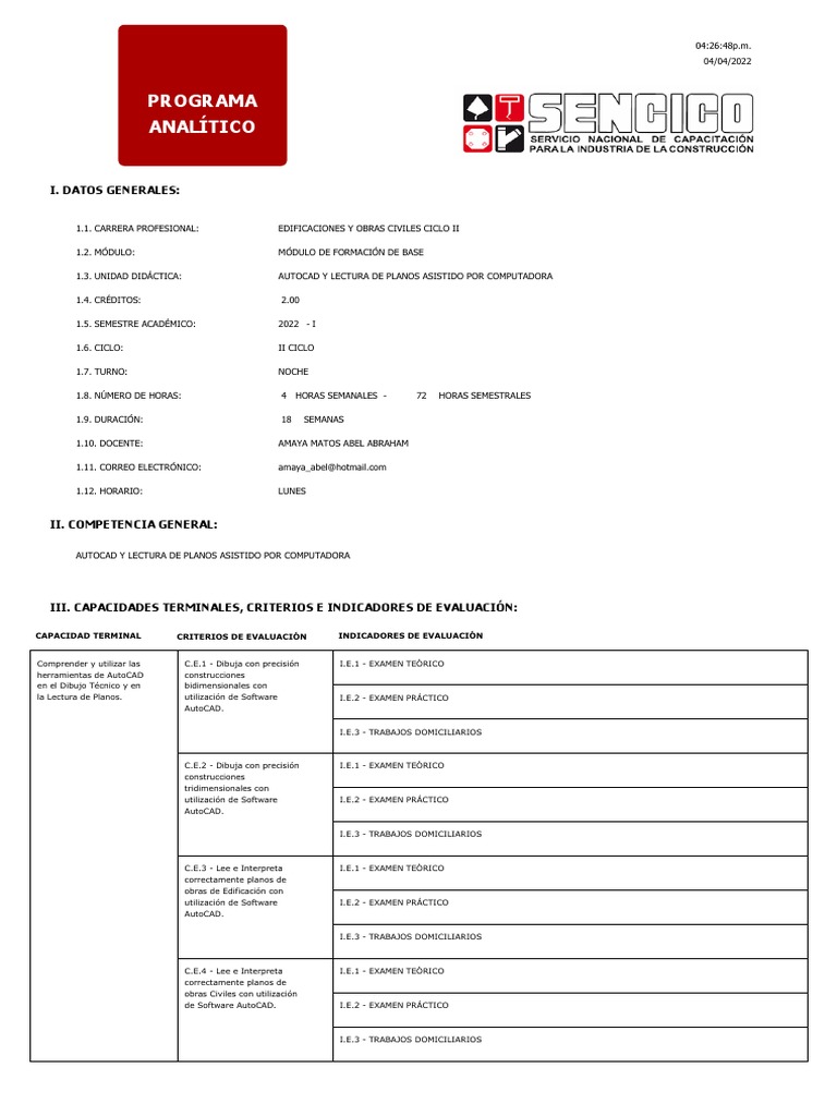 AutoCAD: Dibujo y Lectura de Planos | PDF | Geometría analítica ...