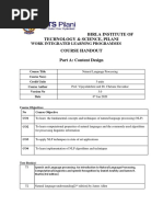 Natural Language Processing Handout