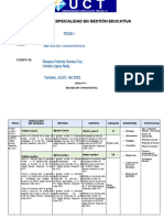 Matriz de Consistencia - Gestion Escolar