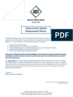 Visual Acuity Upload Requirement Waiver