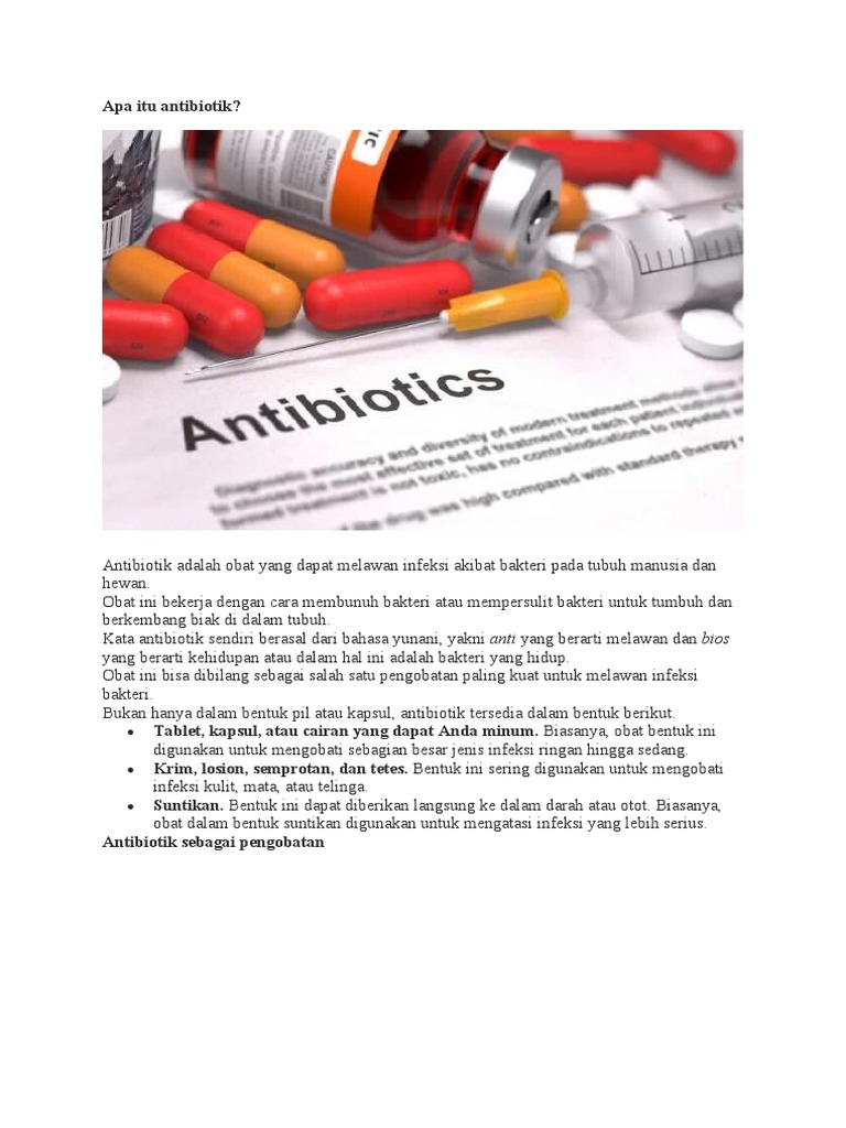 Apa Itu Antibiotik | PDF