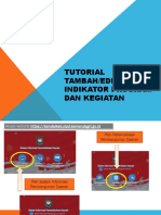 Tutorial Tambah Indikator Program Kegiatan