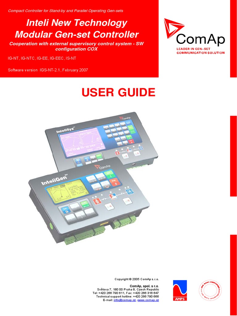 User Guide: Inteli New Technology Modular Gen-Set Controller | PDF ...