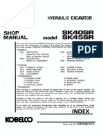 Kobelco SK40SR SK45SR Shop Manual Hydraulic Excavator