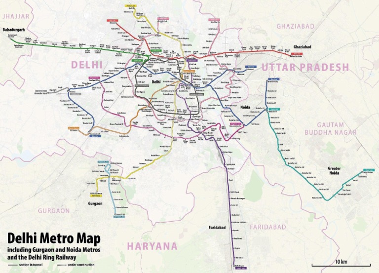 New Delhi-Metro-Map PDF | PDF