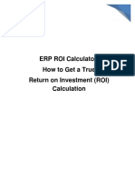 ERP ROI Calculator: How To Get A True Return On Investment (ROI) Calculation