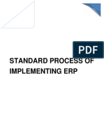 Standard Process of Implementing Erp