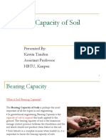 Bearing Capacity of Soil: Presented By: Kavita Tandon Assistant Professor HBTU, Kanpur