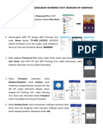 Tutorial Input Running Text Dengan HP Android