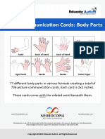 Picture Cards Male Body Parts With Words - Educate Autism