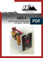 IGFR-4: Ground Fault Relay With Adjustable Time Delay Part Number: 1100-0104