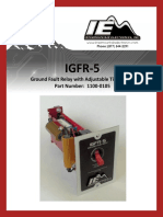 IGFR-5: Ground Fault Relay With Adjustable Time Delay Part Number: 1100-0105
