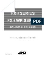 Manual Balanza and FX-i FX-i WP