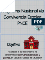 Programa Nacional Del Convivencia Escolar Pnce