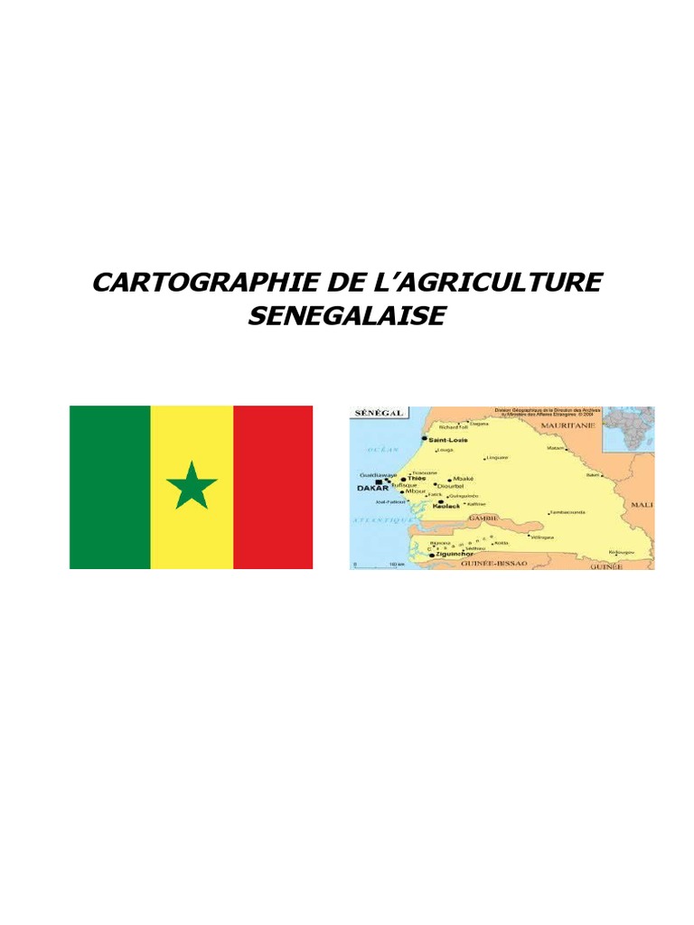 Cartographie de l'Agriculture au Sénégal | PDF | Sénégal | Agriculture