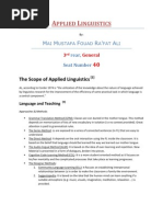 Download Applied Linguistics 1 the Scope of Applied Linguistics by May Mustafa F Rafat SN58883443 doc pdf