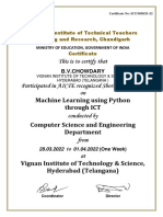 Machine Learning Certificates Vignan Institute