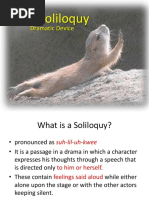 Module 3. Lesson 3. The Soliloquy