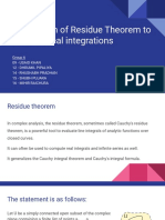 Application of Residue Theorem To Evaluate Real Integrations