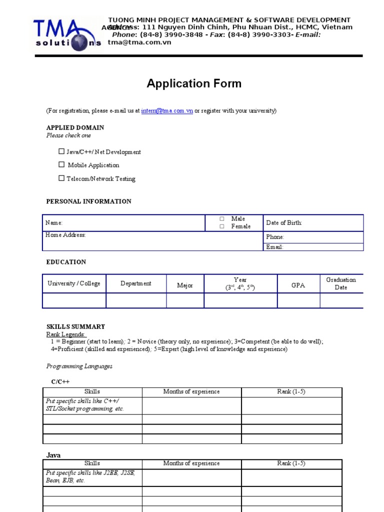 Tuong Minh Project Management Application | PDF
